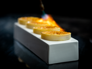Confiteret og gratineret kartoffel
