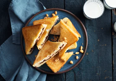 Banana toast with nut butter