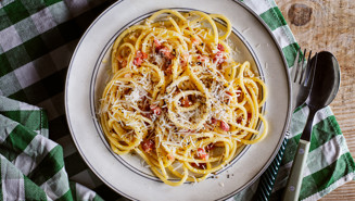 Klassisk carbonara utan grädde