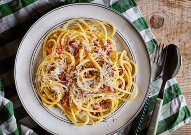 Klassisk carbonara utan grädde