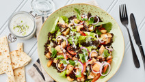 Linsesalat med kokosdressing