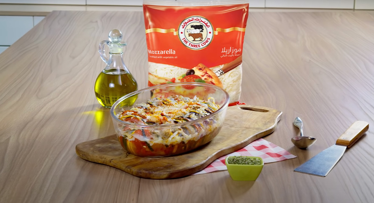 راتاتوي الخضار والجبنة