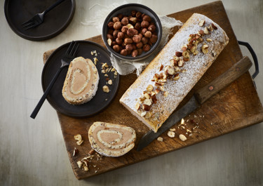 Frossen nødderoulade