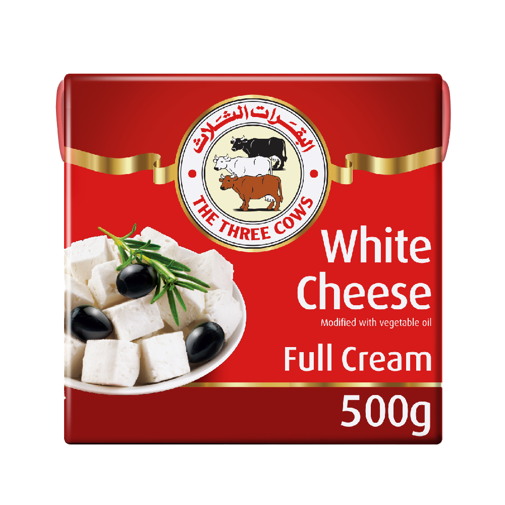 جبنة بيضاء، مُعدلة بالزيت النباتي كامل الدسم، 500 جرام.