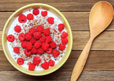 Buckwheat Porridge with Raspberries