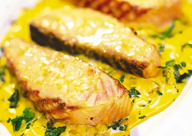 Grillad lax med citronglaze