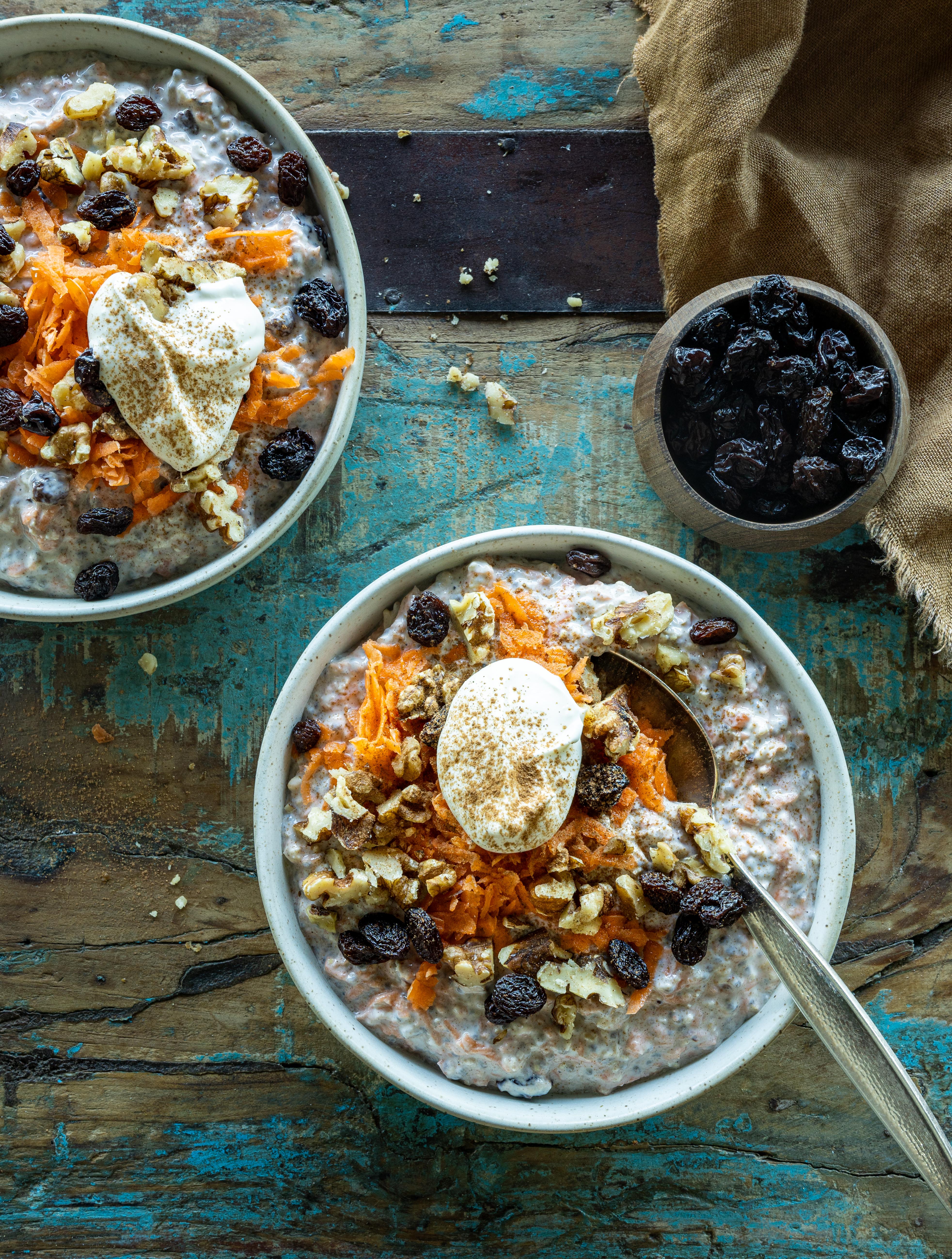Overnight oats a la gulerodskage