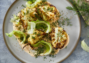 Bagt blomkål i airfryer