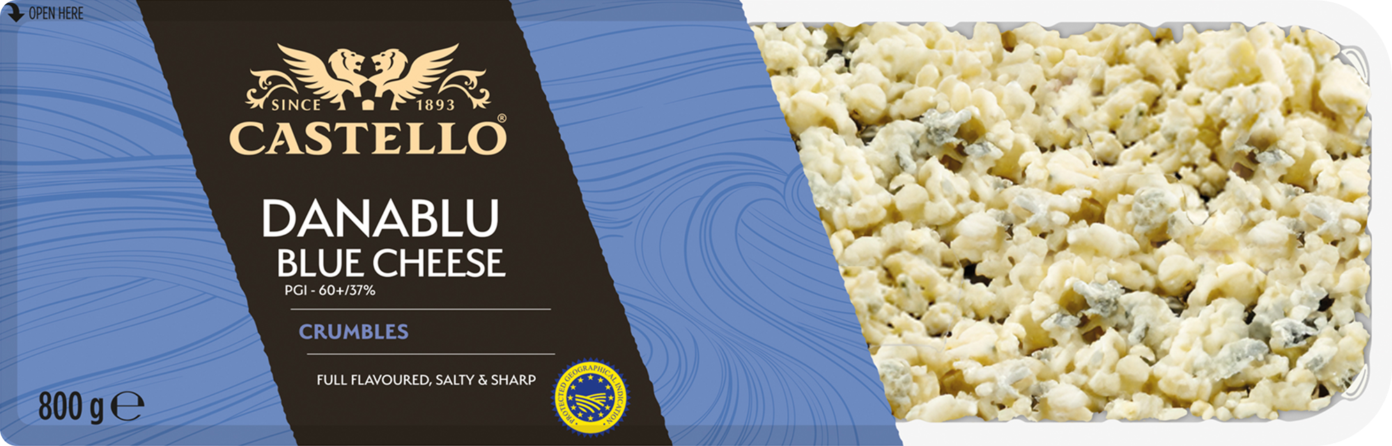 Castello sinihomejuustomuru 800g