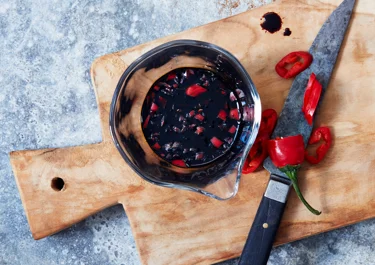 Glaze med soja, lime, chili och honung