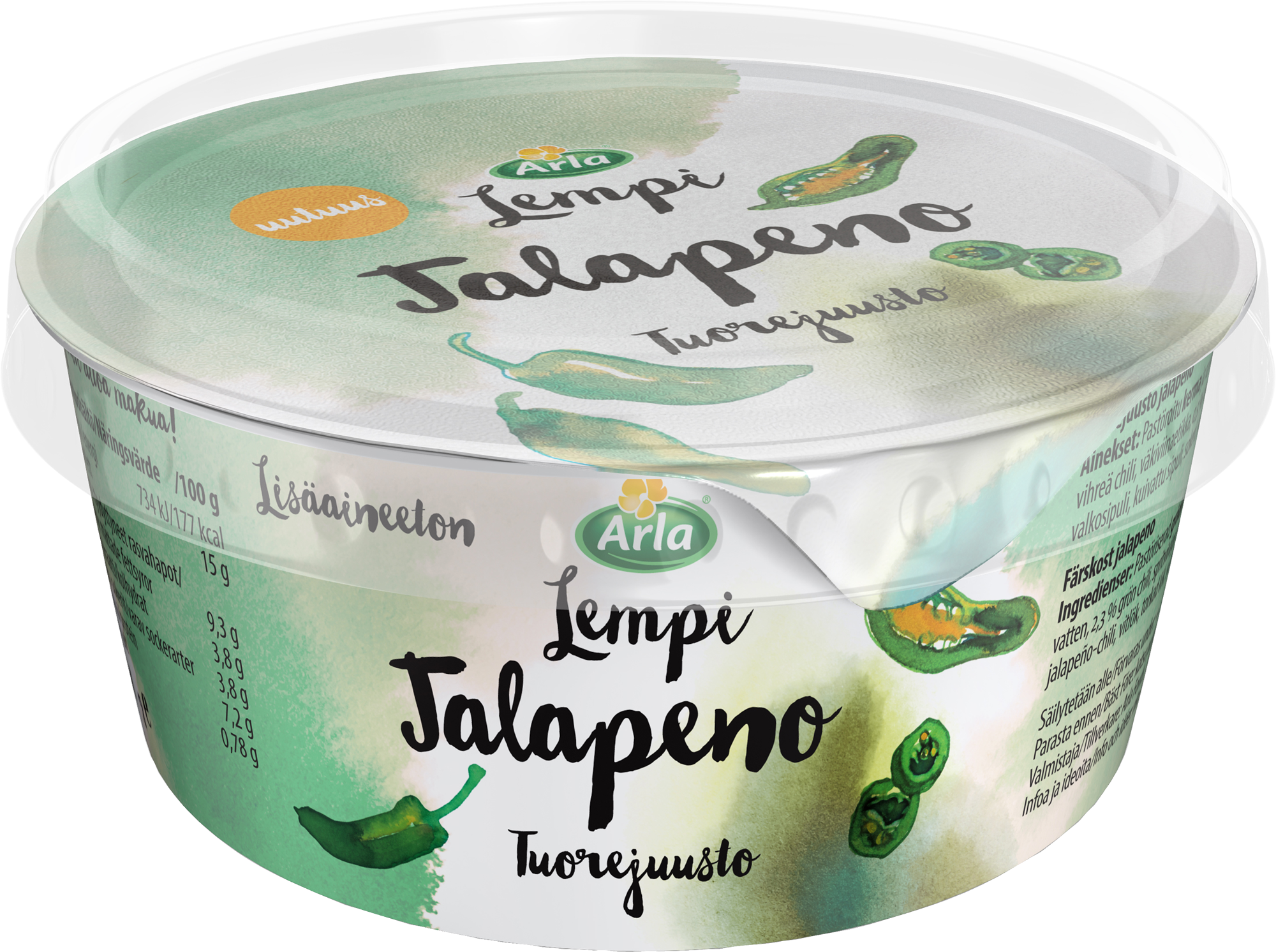 Arla Lempi tuorejuusto jalapeno 160g