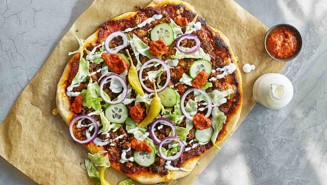 Kebab-pizza