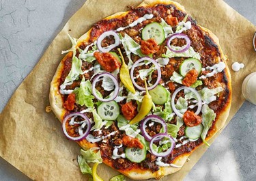 Kebab-pizza