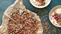 Crumble topping with oats