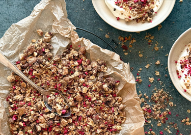 Crumble topping with oats