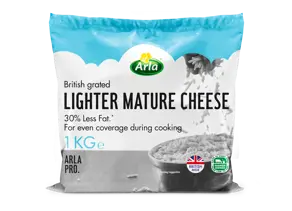 Arla Pro British Lighter Mature Cheese Grated 1kg
