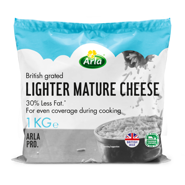 Arla Pro British Lighter Mature Cheese Grated 1kg