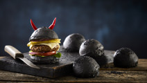 Halloween burgerboller