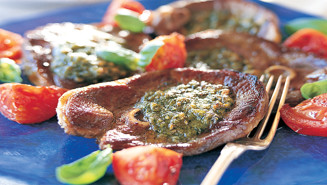 Lamm med basilika och pasta