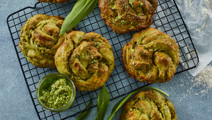 Snurrer med pesto