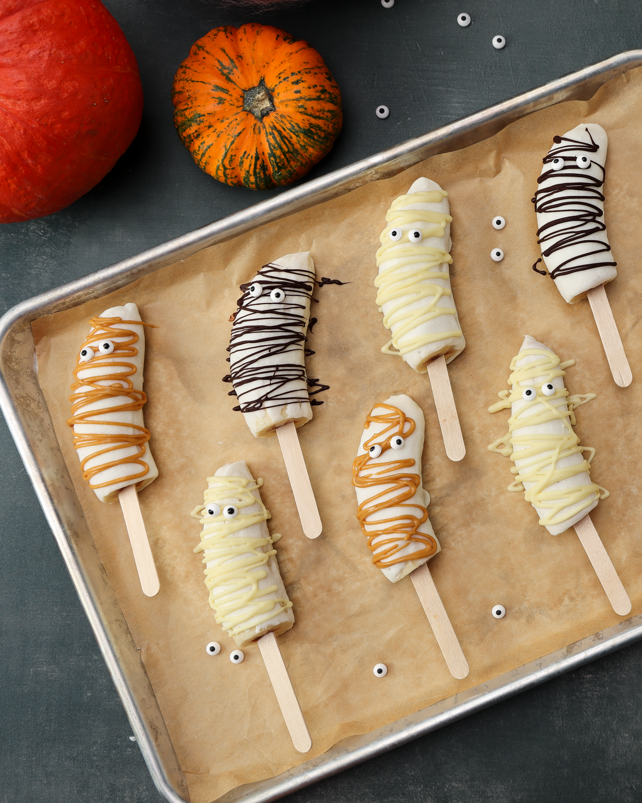 Gefrorene Bananen-Skyr-Mumien