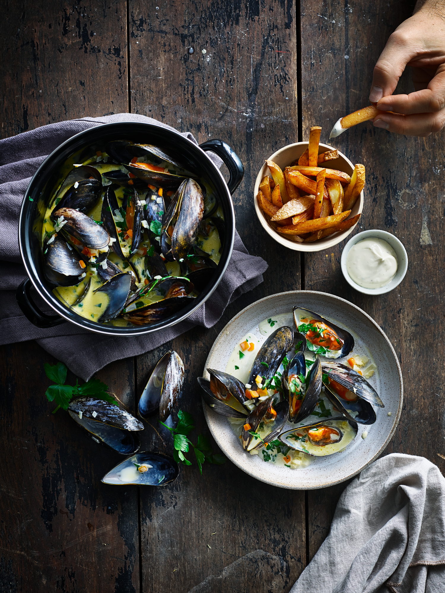 Moules frites | Arlafoods.de - Rezept