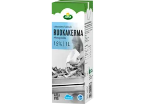 Arla Pro ruokakerma 15% laktoositon 1L (UHT)