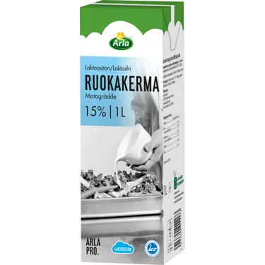 Arla Pro ruokakerma 15% laktoositon 1L (UHT)