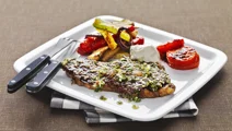 Entrecote med medelhavsgrönsaker
