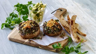 Portobellosvampe med quinoafyld