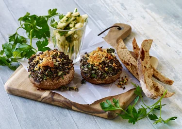 Portobellosvampe med quinoafyld