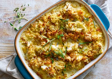 Cauliflower gratin with breadcrumbs