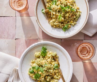Havarti Quinoa Salad with Cilantro Vinaigrette