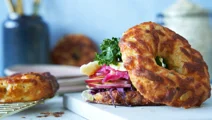 High-protein bagels with Skyr