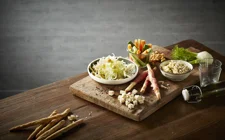 Feta, serrano grissini & fennel salad