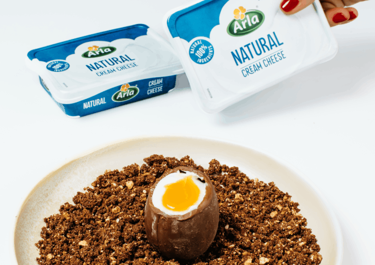 Huevo de Pascua con Arla Queso de untar Natural
