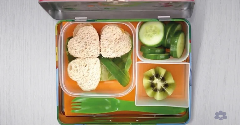 Tree Shaped Lunchbox with Puck Cream Cheese Spread