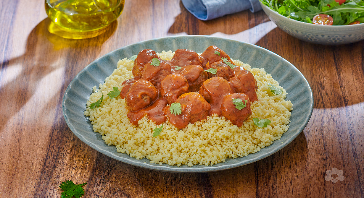 Arabic Spiced Meatballs In Tomato Cream Sauce