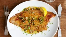 Fisk meunière med brynt smör
