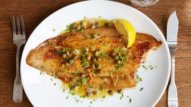 Fisk meunière med brynt smör