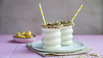 Pindakaas eiwitshake met havermout
