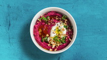 Rødbedehummus med kikærter