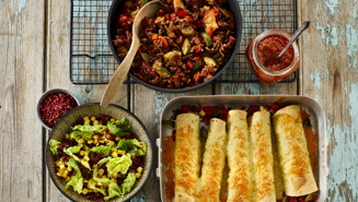 Tortillas med tomatsalsa