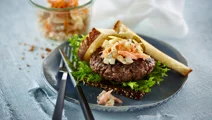 Amagerburger med hjemmelavet remoulade