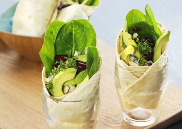 Kycklingwraps med bönor
