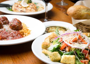 Zesty Chicken Meatball Noodles