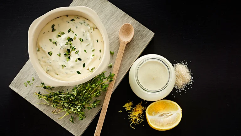 Mormordressing med citrontimian