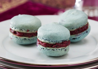 Mustikkaiset macaroon-leivokset