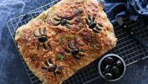 Halloween focaccia