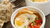 Baked Eggs With Smoked Ham